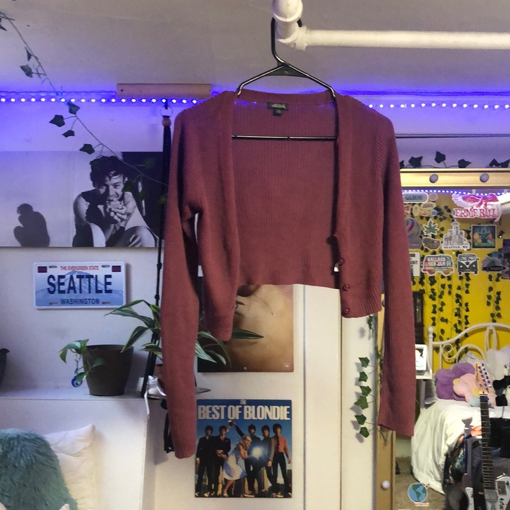 Wild fable size small magenta cardigan
